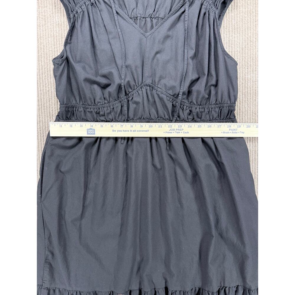 Time and Tru Black Sleeveless Tiered Midi Dress XL - Picture 9 of 9